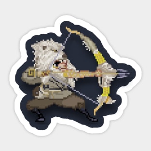 Hanzo Okami pixel spray Sticker